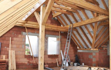 Quaking Houses attic trusses