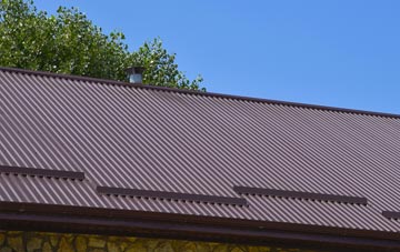 typical Quaking Houses corrugated roof uses